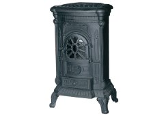 Thermiki Μαντεμένια Ξυλόσομπα 8.1kW Μαύρη