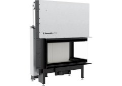 Kratki Nadia 14 P BS Guillotine Ενεργειακό Τζάκι Ξύλου 14kW Δεξιά Γωνία με Συρόμενη Πόρτα