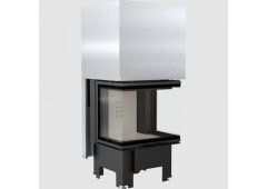 Kratki NBC 600 400 Ενεργειακό Τζάκι Ξύλου 9kW Τρίπλευρο με Συρόμενη Πόρτα