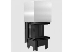 Kratki NBC 600 400 Ενεργειακό Τζάκι Ξύλου 9kW Τρίπλευρο με Συρόμενη Πόρτα Black