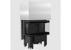 Kratki NBC 680 280 Ενεργειακό Τζάκι Ξύλου 7kW Τρίπλευρο με Συρόμενη Πόρτα Black