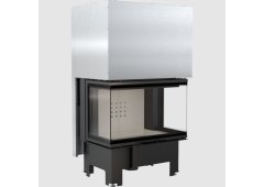 Kratki NBC 800 400 Ενεργειακό Τζάκι Ξύλου 10kW Τρίπλευρο με Συρόμενη Πόρτα