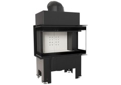 Kratki NBC BSL P 680 280 Ενεργειακό Τζάκι Ξύλου Αερόθερμο 7kW Τρίπλευρο με Ανοιγόμενη Πόρτα