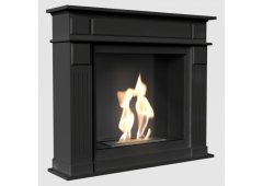 Kratki November Tuv Επιδαπέδιο Τζάκι Βιοαιθανόλης Εσωτερικού Χώρου Μαύρο 115x29.5x101.3cm