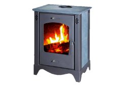 Ntontos Ν.19 Χαλύβδινη Ξυλόσομπα 9kW Γκρι