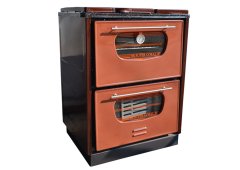 Ntontos N.60 Σόμπα Ξύλου Εμαγιέ με Φούρνο 8kw