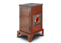 Ntontos N.75 Σόμπα Ξύλου Εμαγιέ Τετράγωνη 10kw