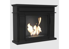 Kratki October Tuv Επιδαπέδιο Τζάκι Βιοαιθανόλης Εσωτερικού Χώρου Μαύρο 115x33x95.9cm