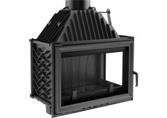 Kratki Oliwia P Ενεργειακό Τζάκι Ξύλου 18kW Δεξιά Γωνία με Ανοιγόμενη Πόρτα