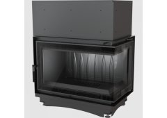 Kratki Oliwia P BS Deco Ενεργειακό Τζάκι Ξύλου 18kW Δεξιά Γωνία με Ανοιγόμενη Πόρτα