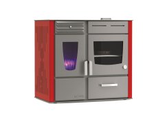 Thermiki P15 Aero Oven Αερόθερμη Σόμπα Πετρελαίου με Φούρνο 12kW Κόκκινη