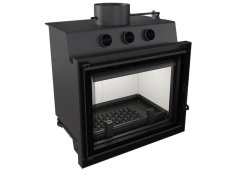 Kratki Piper PF Ενεργειακό Τζάκι Κασέτα Ξύλου Αερόθερμο 10kW Ίσιο με Ανοιγόμενη Πόρτα