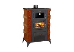 Prity FM RK Μεταλλική Σόμπα ξύλου 12kW Καφέ