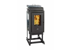 Prity Ενεργειακό Τζάκι Καλοριφέρ KPW11 13.8kW Ίσιο με Πόρτα Ανοιγόμενη