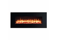 Richen Apolon Επιτοίχιο Ηλεκτρικό Τζάκι 2000W 128x55cm Μαύρο