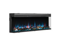 Richen 3D Insert 133 Επιτοίχιο Ηλεκτρικό Τζάκι 2000W 140x29cm Μαύρο