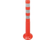Inox Kiss Κολωνάκι Σήμανσης σε Πορτοκαλί Χρώμα με Ύψος 75εκ.