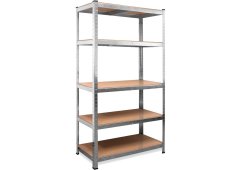 Inox Kiss Ραφιέρα Dexion με 5 Ξύλινα Ράφια Μ90xΒ45xΥ180εκ.