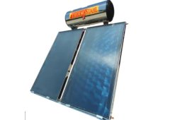 Thermostahl SM 300/8 Ηλιακό Σύστημα με Glass Boiler Ταράτσας 2 Σερπαντίνες για Αντλία Θερμότητας