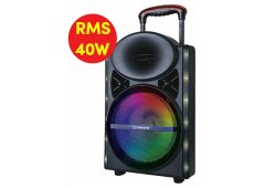 Manta Ηχείο με λειτουργία Karaoke Party House Loudspeaker Kronos σε Μαύρο Χρώμα
