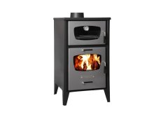 Starstoves ST218 Μεταλλική Ξυλόσομπα με Φούρνο 14kW Μαύρη