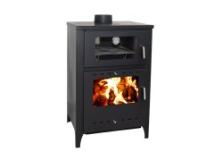 Starstoves ST219 Μεταλλική Ξυλόσομπα με Φούρνο 15.4kW Μαύρη