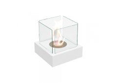 Kratki Tango 3 Tuv Επιτραπέζιο Τζάκι Βιοαιθανόλης Εσωτερικού Χώρου Λευκό 30x30x30.3cm