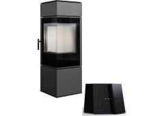 Kratki Thor Χαλύβδινη Ξυλόσομπα 8kW Μαύρη