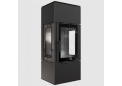 Kratki Thor 8 View Χαλύβδινη Ξυλόσομπα 8kW Μαύρη