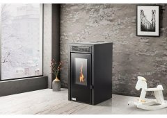 Teba TP-07 Σόμπα Pellet 9.8kW Μαύρη