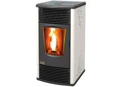 Teba TP-10 Σόμπα Pellet Αερόθερμη 10kW Λευκό