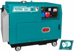 Total Τριφασική Αθόρυβη Γεννήτρια Πετρελαίου με Μέγιστη Ισχύ 5kVA