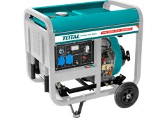 Total Γεννήτρια Πετρελαίου με Μίζα, Ρόδες και Μέγιστη Ισχύ 5.6kVA