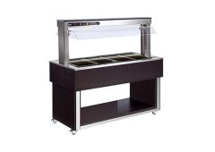 Afinox TR-BROWN 3 Θερμαινόμενη Βιτρίνα Μπεν Μαρί με 3 Θέσεις για Γαστρονόμους και Ισχύ 1600W
