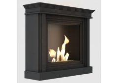 Kratki Virgo Tuv Επιδαπέδιο Τζάκι Βιοαιθανόλης Εσωτερικού Χώρου Μαύρο 113.5x33.9x97.9cm