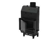 Camino design visio with integrated water chamber visio 001 - with standard opening door