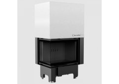 Kratki VNL 700 480 Black Ενεργειακό Τζάκι Ξύλου 12kW Αριστερή Γωνία με Συρόμενη Πόρτα