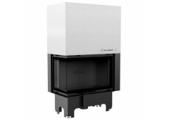 Kratki VNL 810 410 Black Ενεργειακό Τζάκι Ξύλου Αερόθερμο 14kW Δεξιά Γωνία με Συρόμενη Πόρτα