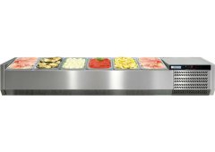 Afinox Βιτρίνα Συντήρησης Επιτραπέζια 145x39.5x23cm VRS 1450S