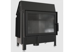 Kratki Zibi PF Black Ενεργειακό Τζάκι Ξύλου 11kW Ίσιο με Ανοιγόμενη Πόρτα