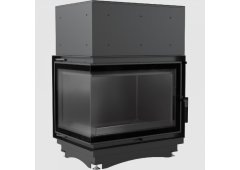 Kratki Zuzia PW BL 15 BS W Deco Ενεργειακό Τζάκι Καλοριφέρ Δεξιά Γωνία Ανοιγόμενη Πόρτα Κλειστού