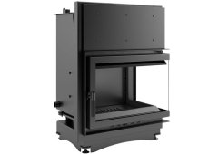 Kratki Zuzia PW BP 15 BS W Ενεργειακό Τζάκι Καλοριφέρ Δεξιά Γωνία Ανοιγόμενη Πόρτα Κλειστού Δοχείου