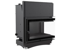 Kratki Zuzia PW BP 15 BS W Deco Ενεργειακό Τζάκι Καλοριφέρ Δεξιά Γωνία Ανοιγόμενη Πόρτα Κλειστού