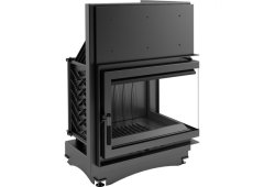 Kratki Zuzia P BS Ενεργειακό Τζάκι Ξύλου 16kW Δεξιά Γωνία με Ανοιγόμενη Πόρτα