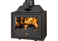 Prity PS2 Ενεργειακό Τζάκι Ξύλου 10kW Δεξιά Γωνία με Ανοιγόμενη Πόρτα